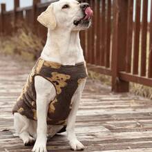 1 Pet Autumn And Winter Large Dog Knitted Sweatshirt Hoodie, Fur Dog Coat