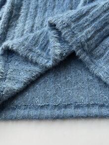 Elamini 白色露肩露背仿马海毛罗纹针织蝴蝶结珍珠装饰长袖修身迷你连衣裙，Y2K复古可爱派对休闲连衣裙，适合秋冬季、圣诞节、新年等场合。