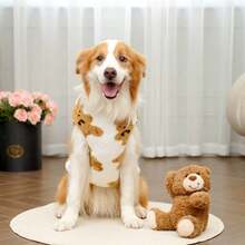 1 Pet Autumn And Winter Large Dog Knitted Sweatshirt Hoodie, Fur Dog Coat