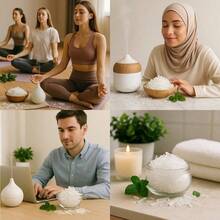 Especia de mentol de menta pura, aroma extraído puramente de plantas, liberación de aroma fresco natural, purificación rápida del aire. Adecuado para el hogar, el estudio, la sala de yoga, creando un entorno natural y cómodo - Multicolor - Ver 8
