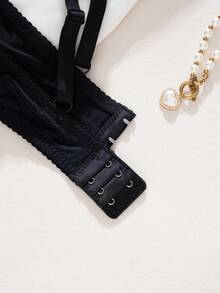 DesireSculpt 1pc Sexy Lace Simple Gather Push Up Wireless Bra For Small Bust Women - Multicolor - View 6