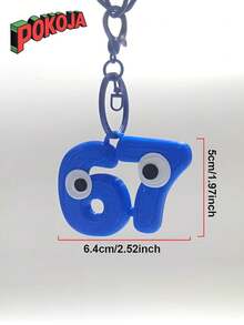 POKOJA LAND - SELECTS 67 Partner Keychain With Vivid Eyes | Durable Plastic, Multi-Color Options, Fun Design, Fine Carving, Snap Hook Closure, Suitable For Bags, Backpacks, Or Display Birthday Gifts Spring To Summer - Multicolor - View 3