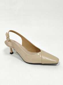 CUCCOO BIZCHIC Tacones altos de punta elegantes y de moda para ir al trabajo - Albaricoque - Ver 15