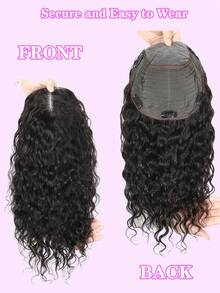 ZERO-NET Natural Black Topper Hair Lace Human Hair Toppers For Women Clip In Hair Extensions Daily Use - Natural Black - View 3