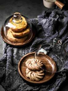 Cirelle 带盖玻璃甜点罩 - 现代带盖盛放碗，适用于坚果、水果和小吃，斋月和开斋节盛放托盘 - 彩色 - 查看 6