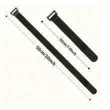 10 Pieces Reusable Self-Locking Nylon Cable Ties, Durable Functional Cable Ties, Cable Ties - Black - View 8