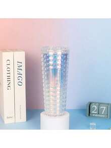 1个24盎司大容量钻石纹双层保温水瓶 - 适合家庭、办公室和户外使用；轻便易携 - 彩色 - 查看 13