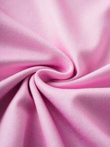 SHEIN | PAW Patrol 2pcs/Set Young Girl Cute Cartoon Puppy Print Crew Neck Long Sleeve Top And Pants Knit Comfortable Stretchy Snug Fit Pajama Set - Pink - View 3