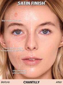 SHEGLAM Skin Sync Satin Kem NềN-Chantilly ThươNg HiệU LàM đẹP Trang đIểM Mỹ PhẩM Cho Phụ Nữ Và Cô GáI HoàN HảO Cho MùA Hè MùA XuâN Lý TưởNg Cho Y2K ThờI Trang Sang TrọNg Phù HợP Cho Sinh NhậT NgàY CủA Mẹ Quà TặNg TiệC SẵN SàNg MàU SắC TốT NhấT - Chantilly - Xem 2