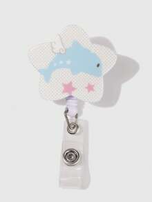 ROMWE Kawaii 1662275 Animation Badge Clip Star Acrylic Badge Buckle, Retractable ID Buckle 1 - Multicolor - View 6
