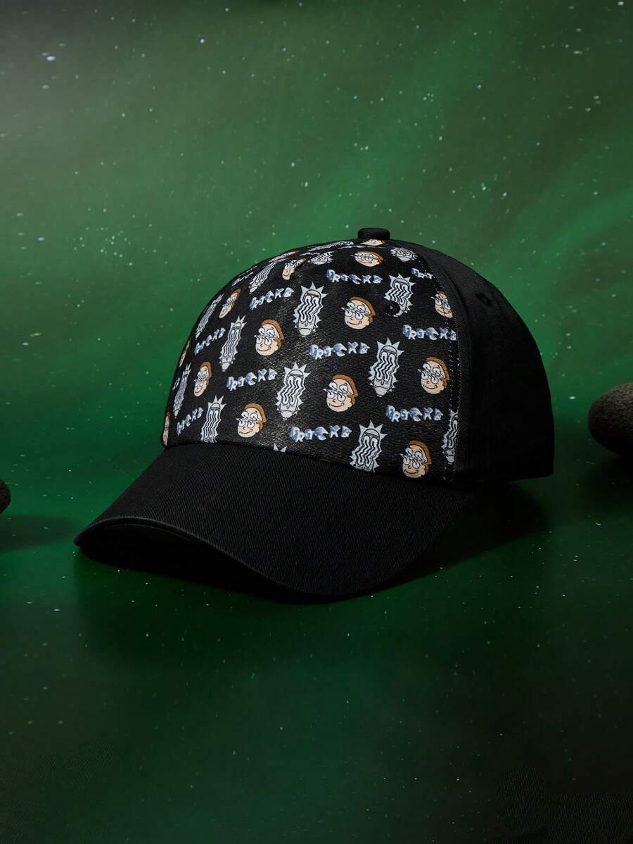 Rick and Morty X SHEIN Topi Baseball Wanita - MultiWarna - View 1