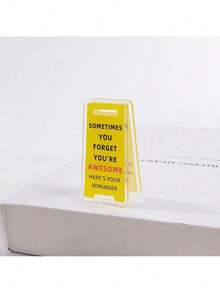 2/1pc Humor Office Decorations "Sometimes You Forget You Are Amazing, This Is A Reminder For You" Acrylic Table Sign - Funny Office Decoration Accessories - Perfect Gift For Friends/Coworkers/Family/Classmates - Style 2 - View 9