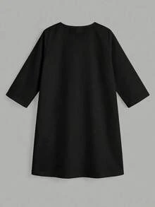 SHEIN 男童长衬衫，经典复古传统图案，阿拉伯文字印花，星星、月亮、宫廷灯笼图案，适合春夏穿着。 - 彩色 - 查看 4