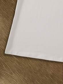 Resyla 男士字母印花圆领短袖T恤 - 白色 - 查看 4