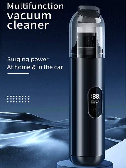 Teckwe Car Vacuum Cleaner: Car-Specific, High Suction, Wireless Handheld, Home-Usable, Compact & Mini, Blowing & Suction 2-In-1 Vacuum Cleaner,Two Batteries, Each With A Capacity Of 1500 MAh