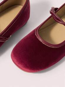 CUCCOO DOLLMOD Women's Solid Color Casual Versatile Flat Shoes - Burgundy - View 8