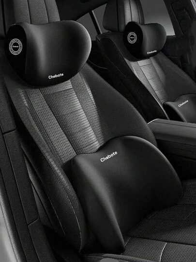 1PC Car Headrest Pillow With Neck & Lumbar Support - Ergonomic Driving Seat Cushion For Comfort, Universal Fit For Cars/SUVs/Trucks, Car Pillow,Car Accessories