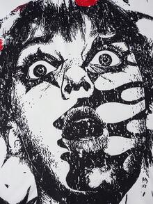 ROMWE MEN Men's Round Neck Casual Fashion Printed Short Sleeve T-Shirt, Summer - White - View 2