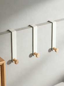 Cirelle No Drill Over Door Hanger - White 4/5 Hook Storage Rack For Coats & Bags, Space Saving Decoration For Bedroom & Entryway, Instant Gift Idea - White - View 3