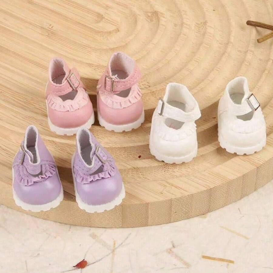 【仅限鞋子】 娃娃鞋 - 第一代和第二代钥匙扣、衣服挂件及娃娃衣服小皮鞋系列，3.8 厘米 - 彩色 - 查看 1