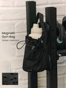 GLOWMODE 4L Venture Glow Waterproof Magnetic Zipper Pouch Pockets Keychain Detachable Shoulder Strap Water Bottle Holder Tote Bag Gym Hiking Outdoors Travel Daily Casual Wear