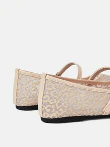 CUCCOO HITCHD 女士提花搭扣设计时尚高跟鞋，适合日常穿着 - 杏色 - 查看 12