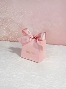 10pcs Party Favor Gift Box Wedding Candy Box Baby Shower Paper Gift Bag Birthday Christmas Favor Present Boxes Packing - Merci Box - View 5
