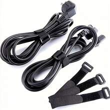 10 Pieces Reusable Self-Locking Nylon Cable Ties, Durable Functional Cable Ties, Cable Ties - Black - View 2