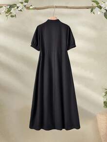 Rusticease Women's Fashionable Tie-Dye Printed Shirt Dress, Spring Autumn Maxi Women Outfit Long Shirt Dresslong Casual Dresswomen Long Sleeve Dress Embroidery Elegant Wear Women  Casual Women Outfits - Multicolor - View 2