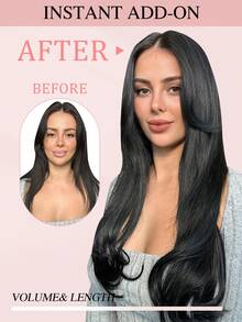 7PCS With 20 Clips 115G Double Weft Invisible Clip In Hair Extensions Human Hair #1# Jet Black Real Human Hair Clip In Extensions Human Hair Extensions Real Double Weft Human Hair Clip Ins 14-22 Inch For Women Girls Daily Use Winter Christmas Halloween Costumes Autumn Outfits Women Fall Outfits