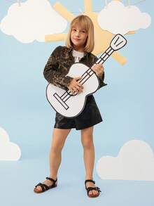 Mini mi #ComfortLite Kids' Triple-Buckle Cross-Strap Slingback Soft-Footbed Premium Faux Leather Black Sandals – Secure, Comfy & Ultra-Light - Black - View 4