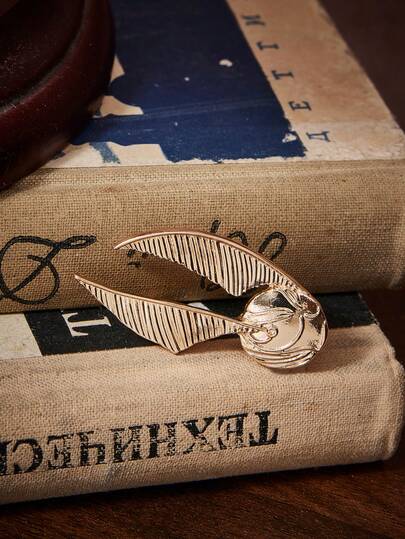 HARRY POTTER X SHEIN 1pc Zinc Alloy Magic Element Brooch, Luxury Niche, Couples Style, Versatile For Scarf, Collar, Bag Decor, Suitable For Party, Concert, Festival