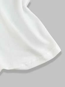 SHEIN 女士修身标语印花吊带背心，夏季Y2K性感造型 - 白色 - 查看 4