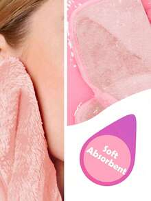1/4/10pcs Make-Up Remover Cloth Set Reusable, Ultra-Soft Washable Cloth Suitable For All Skin Types, Washable Makeup Remover Cloth Puff/Towel - Multicolor - View 6