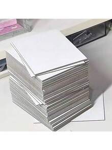 50张白色硬纸板 - 贺卡、礼品卡、包装衬板 - 白色 - 查看 3