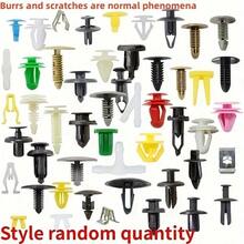50/100/200/500PCS/Set Universal Plastic Clips For Car Bumper Door, Durable Auto Fastener Set, Mixed Auto Retainer Fastener Rivets Clips Set For Easy Car, Bumper & Door Panel Repair - color mixing - View 2