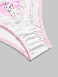 ROMWE Kawaii 情人节可爱波点爱心蝴蝶结装饰内裤