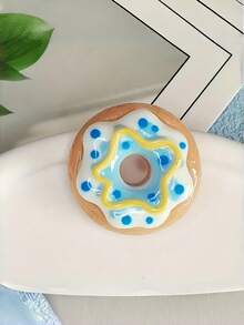 5个10片装迷你甜甜圈造型冰箱贴，色彩缤纷，可爱磁性装饰，适用于厨房、白板、办公室橱柜、洗碗机等家居收纳，趣味桌面配件，礼品之选。 - 彩色 - 查看 9