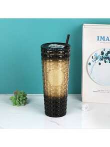 1个24盎司大容量钻石纹双层保温水瓶 - 适合家庭、办公室和户外使用；轻便易携 - 彩色 - 查看 19