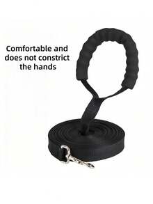 1pc Foam Handle Pet Leash, Running Dog Leash, Swimming Training Long Dog Leash. - Black - View 3