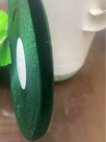 1 Piece 25 Yards Dark Green Large Roll Single-Sided Non-Stretchy Colored Velvet Ribbon, Velvet Satin Ribbon, Flocked Satin Ribbon For Bow DIY, Clothing, Christmas Tree, Cabinet, Christmas Holiday Decoration (Length Measured Manually With Possible Deviations) - 25 Yards Dark Green - View 9