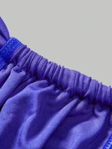 DrisQ 男士纯色舒适性感丁字裤 - 寶藍色 - 查看 4