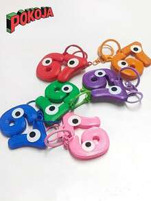 POKOJA LAND - SELECTS 67 Partner Keychain With Vivid Eyes | Durable Plastic, Multi-Color Options, Fun Design, Fine Carving, Snap Hook Closure, Suitable For Bags, Backpacks, Or Display Birthday Gifts Spring To Summer - Multicolor - View 14