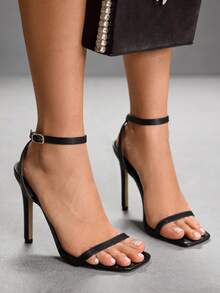 CUCCOO SZL Sandale elegante cu toc minimalist pentru femei, pentru naveta