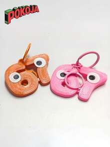 POKOJA LAND - SELECTS 67 Partner Keychain With Vivid Eyes | Durable Plastic, Multi-Color Options, Fun Design, Fine Carving, Snap Hook Closure, Suitable For Bags, Backpacks, Or Display Birthday Gifts Spring To Summer - Multicolor - View 13