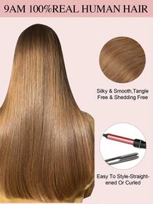 7PCS With 20 Clips Straight Clip In Hair Extensions 100% Real Human Hair Color 6# Light Brown 14-22 Inch 115G Double Weft Invisible Clip Hair Extensions Remy Natural Human Hair For Women Girls Daily Use Halloween Costumes Winter Christmas Halloween Costumes Autumn Outfits Women Fall Outfits - S6 - View 12