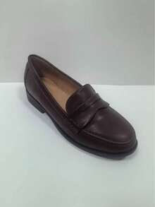 CUCCOO BIZCHIC 女士手工系带平底乐福鞋 - 咖啡棕 - 查看 6