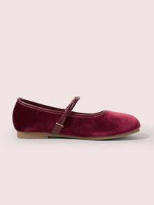 CUCCOO DOLLMOD Women's Solid Color Casual Versatile Flat Shoes - Burgundy - View 10
