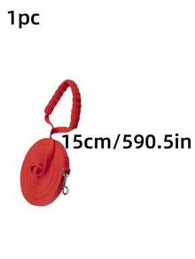 1pc This Foam-Handled Pet Leash Is Suitable For Long-Distance Leashing And Leash Handling, Allowing Owners To Control Their Pets Over Extended Periods, Making It Ideal For Outdoor Use. - Red - View 8