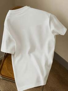 Resyla 男士字母印花圆领短袖T恤 - 白色 - 查看 2